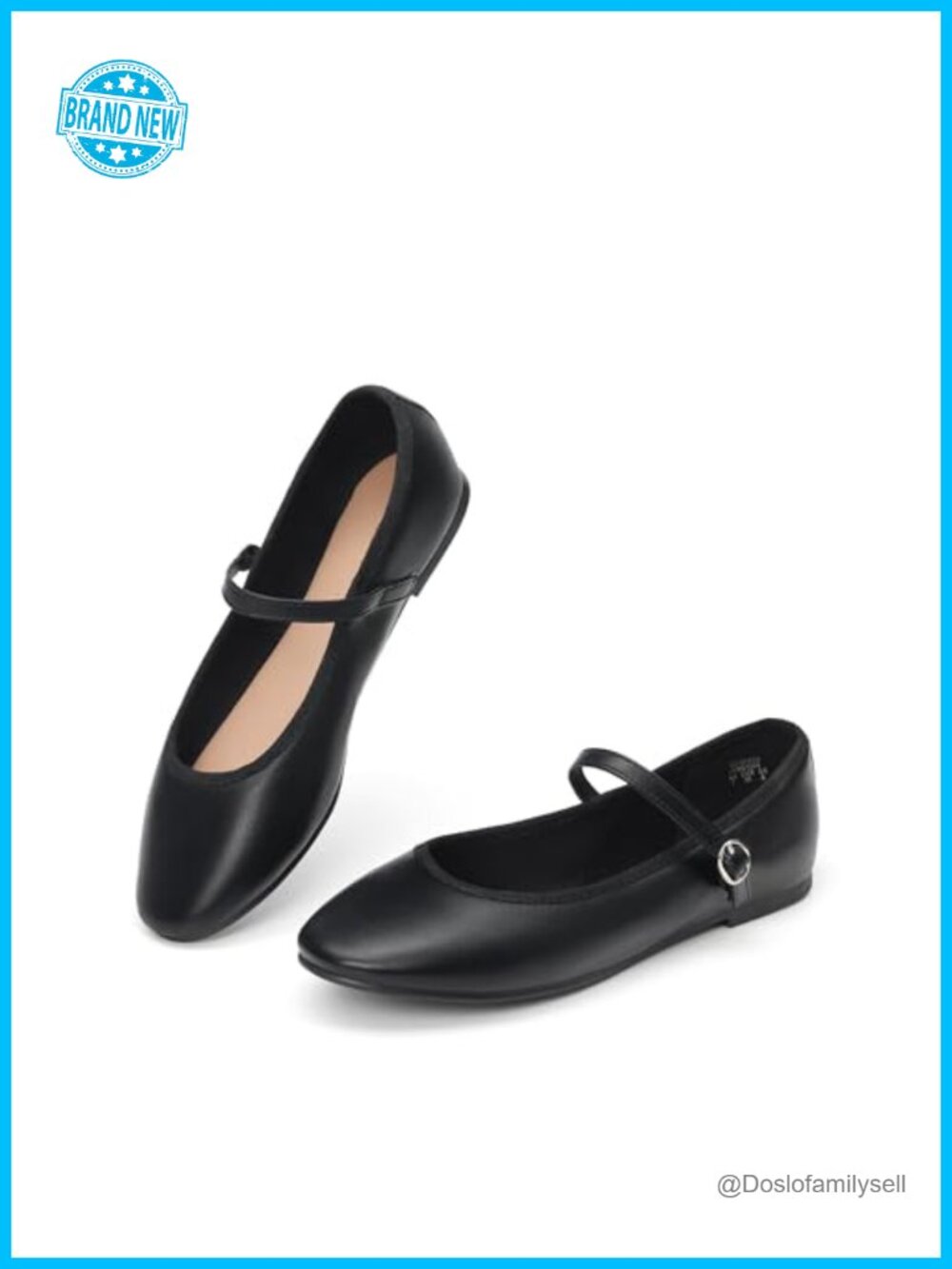 Mary Jane Ballet Flats Round Toe Comfortable Slip-On Dressy Casual Daily